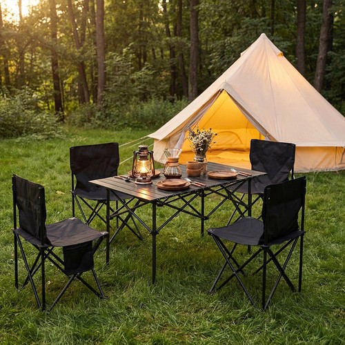 Folding camping table - folding,