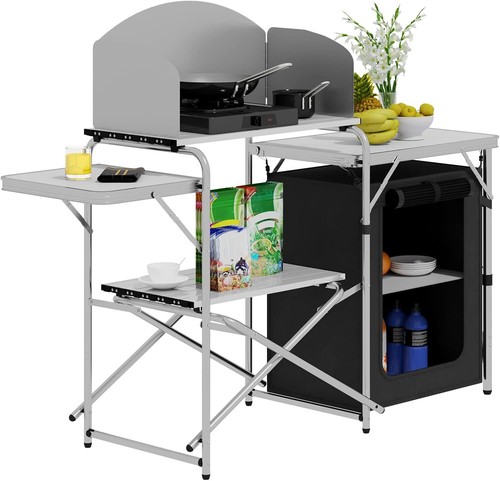Woltu folding camping cupboard - folding,